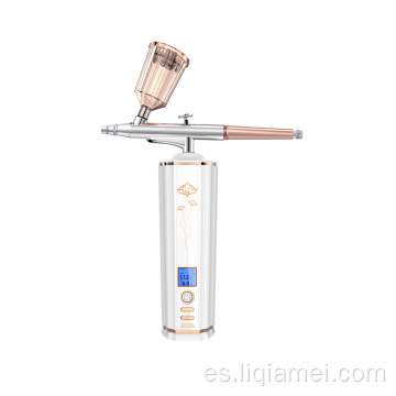 Máquina de aerógrafo de belleza de la cara del inyector nano oxígeno